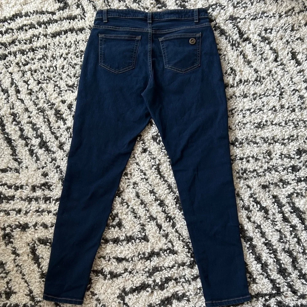 Michael Kors Women's Dark Blue Jeans stretch size 10 skinny jeans stretch